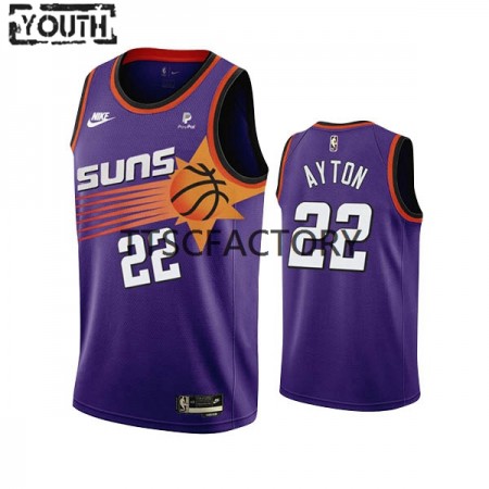 Kinder NBA Phoenix Suns Trikot DeAndre Ayton 22 Nike 2022-23 Classic Edition Lila Swingman